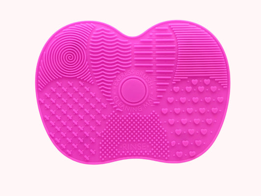 Pink Makeup Brush Cleaning Mat