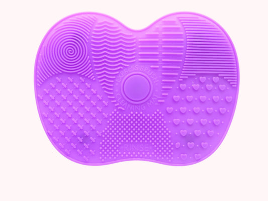 Purple Makeup Brush Cleaner Mat